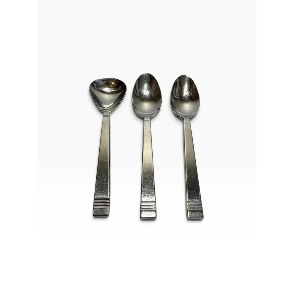 16pc Lenox Tin Can Alley Flatware 18/8 Stainless Steel Modern Pattern - Read